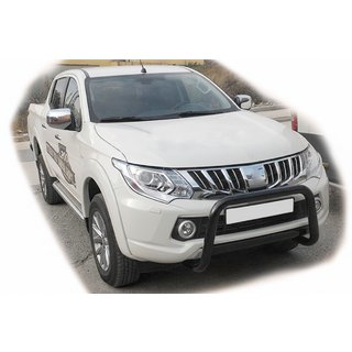Sprednji zaščitni lok WT005 Black (nerjaveče jeklo) Mitsubishi L200 2015–2024