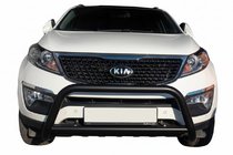 Kia Sorento II XM 2009–2014 Kenguru zaščita WT005 Black (nerjaveče jeklo) fotografija 1