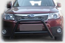 Subaru Forester 2008–2013 Kenguru zaščita WT005 Black (nerjaveče jeklo) fotografija 1
