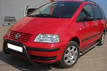 Ford Galaxy 1995–2006 Sprednji zaščitni lok WT005 Black (nerjaveče jeklo) fotografija 3