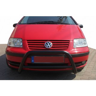 Sprednji zaščitni lok WT005 Black (nerjaveče jeklo) Ford Galaxy 1995–2006 fotografija 2