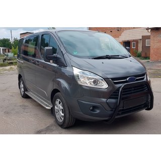 Bull bar WT006 Black (nerjaveče jeklo) Ford Custom 2013–2022