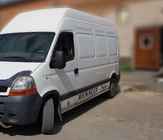 Renault Master 1998–2010 Bočne zaščitne cevi (2 kos, nerjavno jeklo) Dolga medosna razdalja fotografija 2