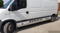 Renault Master 1998–2010 Bočne zaščitne cevi (2 kos, nerjavno jeklo) Dolga medosna razdalja fotografija 1