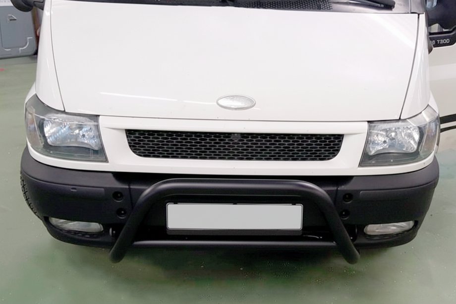 Ford Transit 2000–2014 Bull bar WT006 Black (nerjaveče jeklo) Image