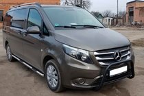 Mercedes Vito/V-razred W447 2014– Zaščitni lok (bullbar) WT006 Black (nerjaveče jeklo) fotografija 1