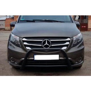 Zaščitni lok (bullbar) WT006 Black (nerjaveče jeklo) Mercedes Vito/V-razred W447 2014– fotografija 3