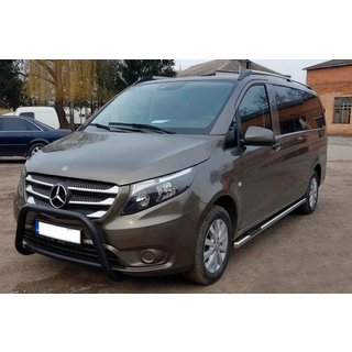 Zaščitni lok (bullbar) WT006 Black (nerjaveče jeklo) Mercedes Vito/V-razred W447 2014– fotografija 2