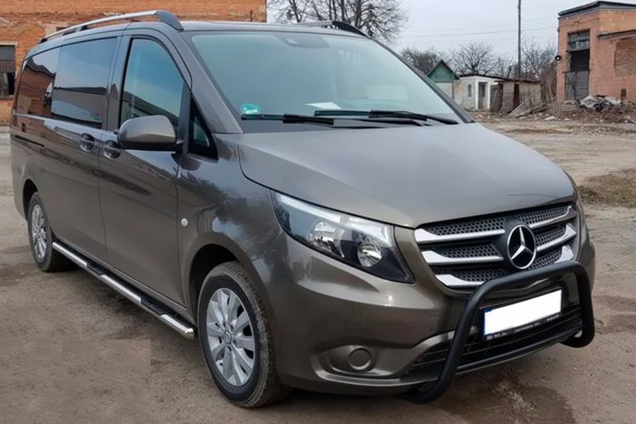 Mercedes Vito/V-razred W447 2014– Zaščitni lok (bullbar) WT006 Black (nerjaveče jeklo) Image