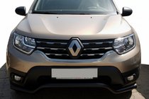 Renault Duster 2018–2024 Sprednji zaščitni lok WT008 Black (nerjavno jeklo) fotografija 2