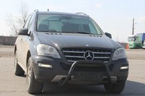 Mercedes ML W164 2005–2011 Sprednji zaščitni lok WT006 Black (nerjaveče jeklo) fotografija 2