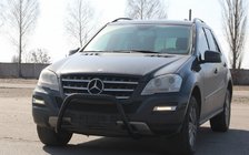 Mercedes ML W164 2005–2011 Sprednji zaščitni lok WT006 Black (nerjaveče jeklo) fotografija 3