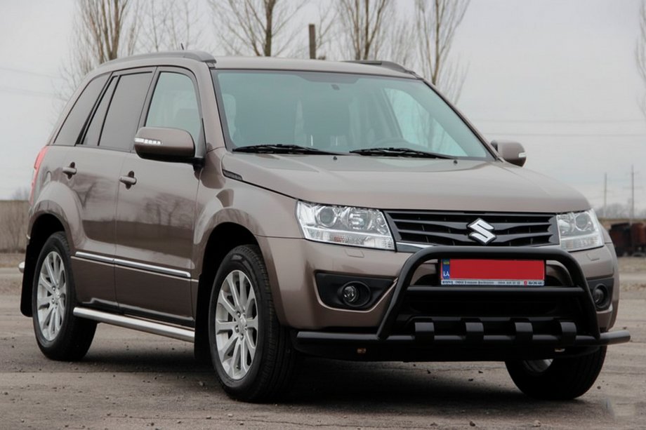 Suzuki Grand Vitara 2005–2017 Kenguru zaščitni lok ST-WT-15 Black (nerjaveče jeklo) Image