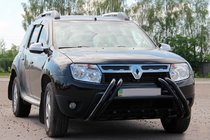Renault Duster 2008–2017 Prednji zaščitni lok (bull bar) Kelebek WT011 Black (nerjaveče jeklo) fotografija 1