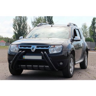Prednji zaščitni lok (bull bar) Kelebek WT011 Black (nerjaveče jeklo) Renault Duster 2008–2017 fotografija 2