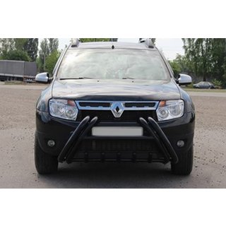Prednji zaščitni lok (bull bar) Kelebek WT011 Black (nerjaveče jeklo) Renault Duster 2008–2017 fotografija 3