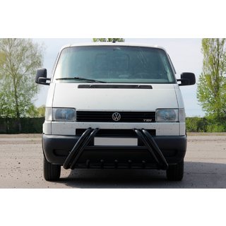 Prednji zaščitni lok (bull bar) Kelebek WT011 Black (nerjaveče jeklo) Volkswagen T4 Transporter 1990–2003 fotografija 1