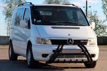 Mercedes Vito W638 1996–2003 Kelebek WT011 Black sprednji zaščitni lok (bullbar) iz nerjavečega jekla fotografija 1