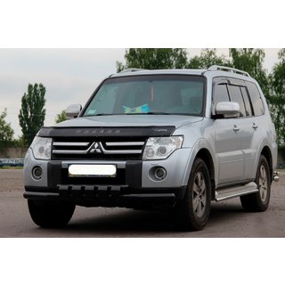 Sprednji zaščitni lok ST015-13 Black (nerjavno jeklo) Mitsubishi Pajero Wagon IV 2006–2021 fotografija 3