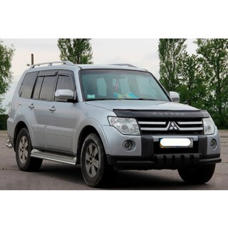 Sprednji zaščitni lok ST015-13 Black (nerjavno jeklo) Mitsubishi Pajero Wagon IV 2006–2021 fotografija 1