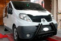 Renault Trafic 2001–2015 Sprednji zaščitni lok F1-01 Black (nerjaveče jeklo) fotografija 2