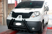 Renault Trafic 2001–2015 Sprednji zaščitni lok F1-01 Black (nerjaveče jeklo) fotografija 3