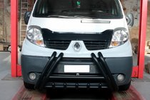 Opel Vivaro 2001–2015 Sprednji zaščitni lok F1-01 Black (nerjaveče jeklo) fotografija 1