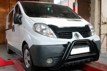Opel Vivaro 2001–2015 Sprednji zaščitni lok F1-01 Black (nerjaveče jeklo) fotografija 2