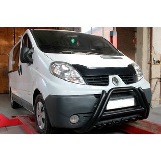 Sprednji zaščitni lok F1-01 Black (nerjaveče jeklo) Opel Vivaro 2001–2015 fotografija 2