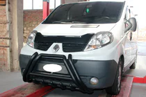 Nissan Primastar 2002–2014 Sprednji zaščitni lok F1-01 Black (nerjaveče jeklo) fotografija 3