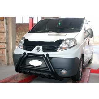Sprednji zaščitni lok F1-01 Black (nerjaveče jeklo) Nissan Primastar 2002–2014 fotografija 3