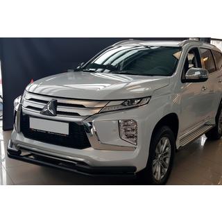 Sprednji zaščitni lok ST085 Black (2020+, nerjaveče jeklo) Mitsubishi Pajero Sport 2015–