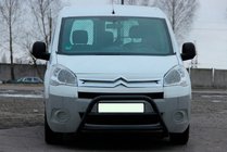 Peugeot Partner Tepee 2008–2018 Sprednji zaščitni lok WT022 Black (nerjavno jeklo) fotografija 3