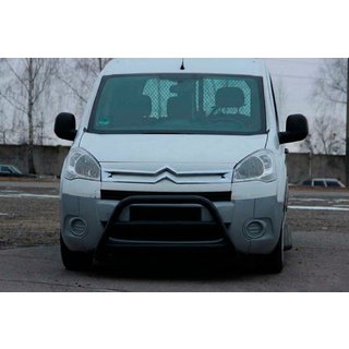 Sprednji zaščitni lok WT022 Black (nerjavno jeklo) Citroen Berlingo 2008–2018 fotografija 1