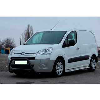 Sprednji zaščitni lok WT022 Black (nerjavno jeklo) Citroen Berlingo 2008–2018 fotografija 2