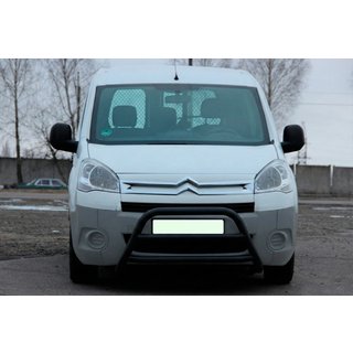 Sprednji zaščitni lok WT022 Black (nerjavno jeklo) Citroen Berlingo 2008–2018 fotografija 3