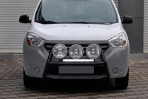 Dacia Dokker 2013–2022 Sprednji zaščitni lok WT022 Black (nerjavno jeklo) fotografija 1