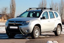 Renault Duster 2008–2017 Kenguru zaščitni lok WT022 Black (nerjavno jeklo) fotografija 1