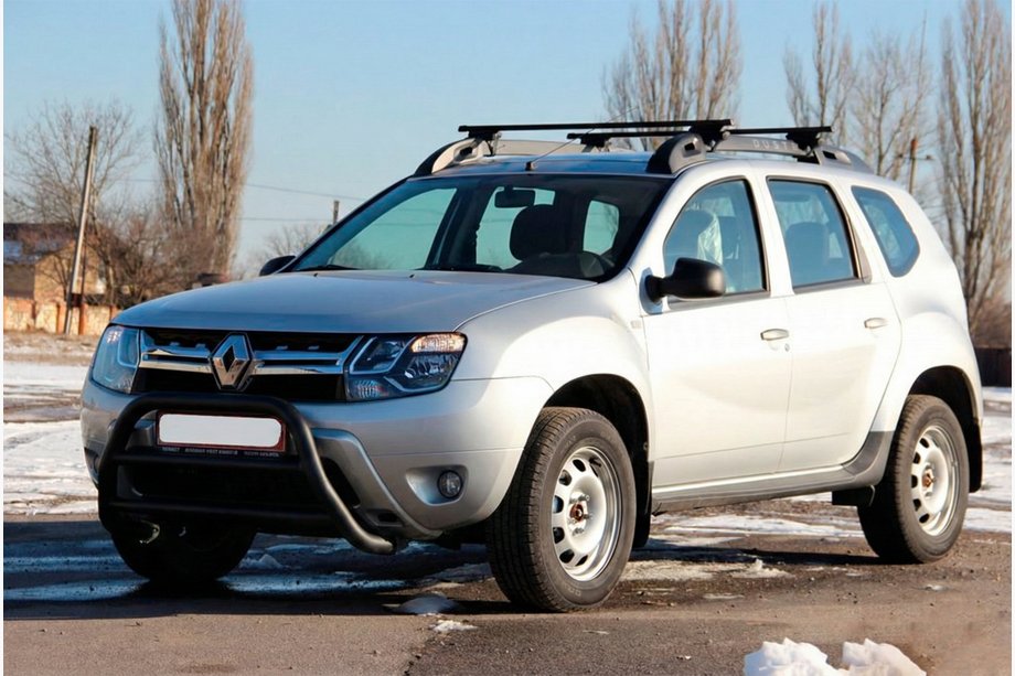 Renault Duster 2008–2017 Kenguru zaščitni lok WT022 Black (nerjavno jeklo) Image