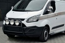 Ford Custom 2013–2022 Sprednji zaščitni lok WT022 Black (nerjavno jeklo) fotografija 3