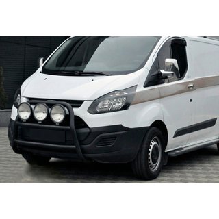 Sprednji zaščitni lok WT022 Black (nerjavno jeklo) Ford Custom 2013–2022 fotografija 3