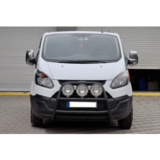 Sprednji zaščitni lok WT022 Black (nerjavno jeklo) Ford Custom 2013–2022 fotografija 2