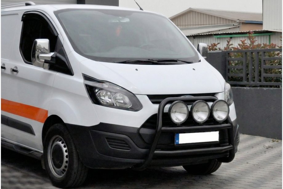 Ford Custom 2013–2022 Sprednji zaščitni lok WT022 Black (nerjavno jeklo) Image
