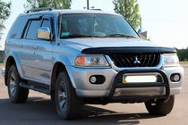 Mitsubishi Pajero Sport 1996–2007 Kenguru zaščitni lok WT022 Black (nerjavno jeklo) fotografija 2