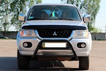 Mitsubishi Pajero Sport 1996–2007 Kenguru zaščitni lok WT022 Black (nerjavno jeklo) fotografija 1