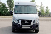 Renault Master 2011–2023 Sprednji zaščitni lok WT022 Black (nerjavno jeklo) fotografija 1