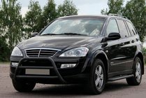 SsangYong Kyron 2005–2014 Kenguru zaščitni lok WT022 Black (nerjavno jeklo) fotografija 1
