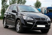 SsangYong Kyron 2005–2014 Kenguru zaščitni lok WT022 Black (nerjavno jeklo) fotografija 3