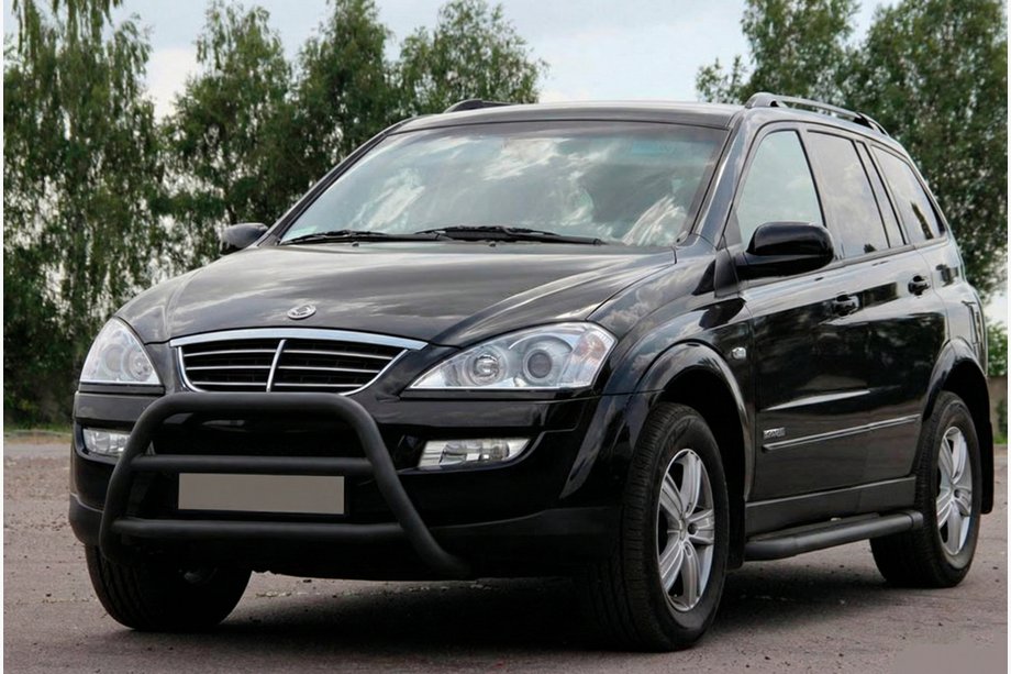 SsangYong Kyron 2005–2014 Kenguru zaščitni lok WT022 Black (nerjavno jeklo) Image