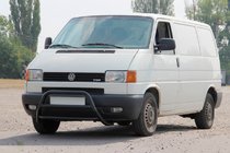 Volkswagen T4 Transporter 1990–2003 Kenguru zaščitni lok WT022 Black (nerjavno jeklo) fotografija 3